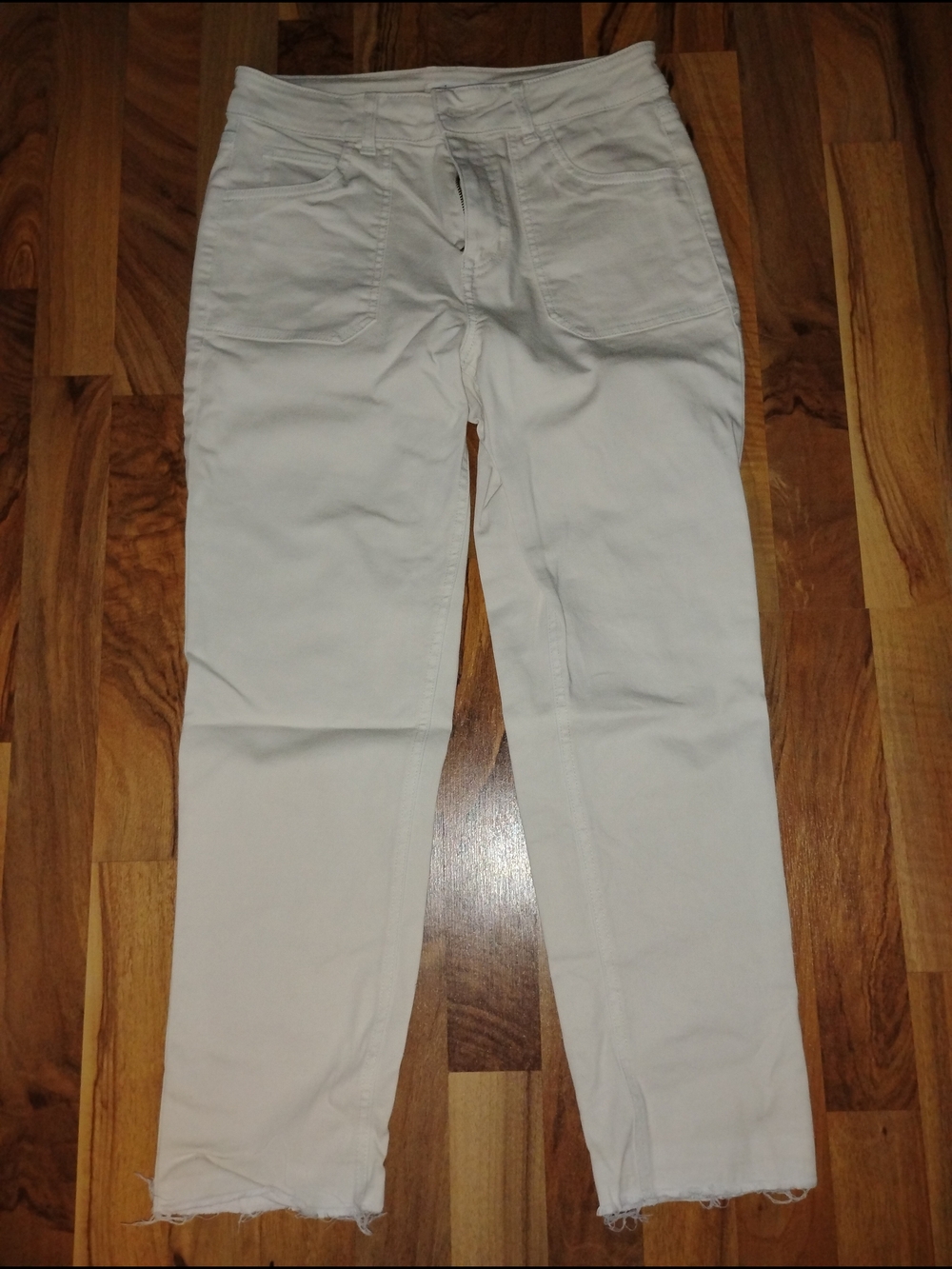 Maurices Cream M Ankle Jeans High Rise